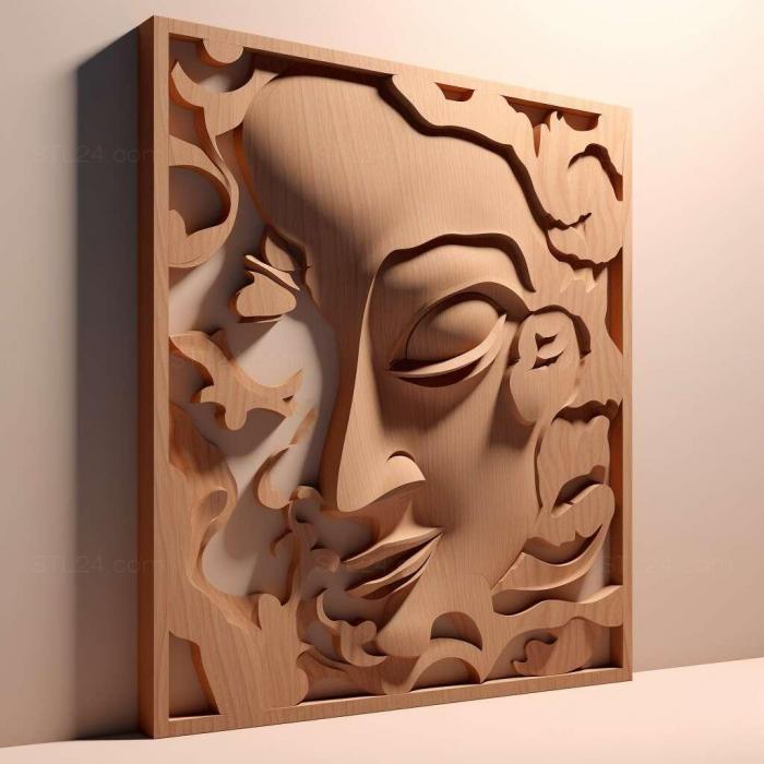 Patterns and decorations (shadows 4, PATTERN_1984) 3D models for cnc